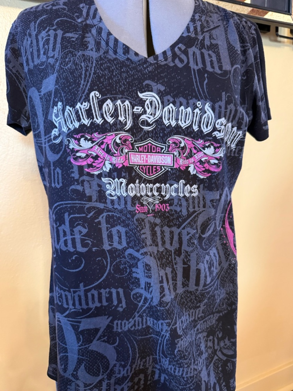 Harley Davidson Pink Logo